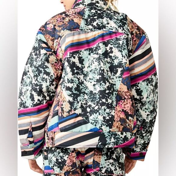 Free People FP Movement Women’s Bunny Slope Printed Puffer Jacket Extra Small XS - Picture 2 of 8
